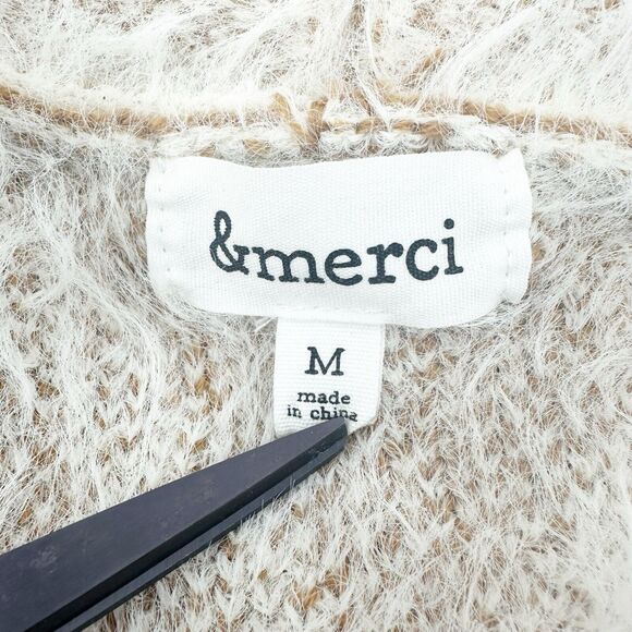 &Merci Womens Cardigan M Boho Southwestern Chevron Knit Open Front Cozy Comfy - Picture 5 of 6